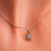 Pandora Talisman 14-karätiger Gold-Anhänger mit laborgezüchtetem Diamant in Hufeisenform – 0,25 ct TW, 14-karätiges Gold