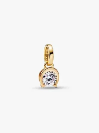 Pandora Talisman 14-karätiger Gold-Anhänger mit laborgezüchtetem Diamant in Hufeisenform – 0,25 ct TW, 14-karätiges Gold Pandora Talisman 14-karätiger Gold-Anhänger mit laborgezüchtetem Diamant in Hufeisenform – 0,25 ct TW, 14-karätiges Gold