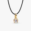 Pandora Talisman 14-karätiger Gold-Anhänger mit laborgezüchtetem Diamant in Hufeisenform – 0,25 ct TW, 14-karätiges Gold