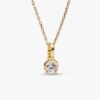 Pandora Talisman 14-karätiger Gold-Anhänger mit laborgezüchtetem Diamant in Hufeisenform – 0,25 ct TW, 14-karätiges Gold