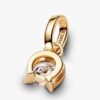 Pandora Talisman 14-karätiger Gold-Anhänger mit laborgezüchtetem Diamant in Hufeisenform – 0,25 ct TW, 14-karätiges Gold