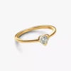 Pandora Talisman 14-karätiger Goldring mit Herz aus im Labor gezüchteten Diamanten, 0,25 Karat insgesamt, 14-karätiges Gold Pandora Talisman 14-karätiger Goldring mit Herz aus im Labor gezüchteten Diamanten, 0,25 Karat insgesamt, 14-karätiges Gold