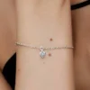 Pandora Talisman Armband aus Sterlingsilber mit Herzanhänger aus Lab-Grown Diamonds – 0,25 Karat Gesamtgewicht, Sterlingsilber Pandora Talisman Armband aus Sterlingsilber mit Herzanhänger aus Lab-Grown Diamonds – 0,25 Karat Gesamtgewicht, Sterlingsilber