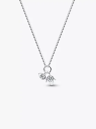 Pandora Talisman Dangle-Halskette aus Sterlingsilber mit Anhänger aus Lab-Grown Diamonds, „Evil Eye“ und Hamsa-Hand, 0,13 ct TW, Sterlingsilber Pandora Talisman Dangle-Halskette aus Sterlingsilber mit Anhänger aus Lab-Grown Diamonds, „Evil Eye“ und Hamsa-Hand, 0,13 ct TW, Sterlingsilber
