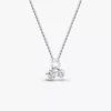 Pandora Talisman Halskette mit Anhänger aus Sterlingsilber mit Herz und Stern aus im Labor gezüchteten Diamanten, 0,13 Karat insgesamt, Sterlingsilber Pandora Talisman Halskette mit Anhänger aus Sterlingsilber mit Herz und Stern aus im Labor gezüchteten Diamanten, 0,13 Karat insgesamt, Sterlingsilber