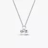 Pandora Talisman Halskette mit Anhänger aus Sterlingsilber mit Herz und Stern aus im Labor gezüchteten Diamanten, 0,13 Karat insgesamt, Sterlingsilber Pandora Talisman Halskette mit Anhänger aus Sterlingsilber mit Herz und Stern aus im Labor gezüchteten Diamanten, 0,13 Karat insgesamt, Sterlingsilber