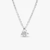Pandora Talisman Halskette mit Herz-Anhänger aus Sterlingsilber und synthetischem Diamant – 0,25 ct TW, Sterlingsilber
