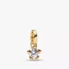 Pandora Talisman Halskette mit Stern-Anhänger aus im Labor gezüchteten Diamanten, 0,25 Karat insgesamt, 14 Karat Gold, 2 Stück Pandora Talisman Halskette mit Stern-Anhänger aus im Labor gezüchteten Diamanten, 0,25 Karat insgesamt, 14 Karat Gold, 2 Stück
