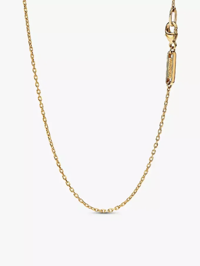 Pandora Talisman Halskette mit Stern-Anhänger aus im Labor gezüchteten Diamanten, 0,25 Karat insgesamt, 14 Karat Gold, 2 Stück Pandora Talisman Halskette mit Stern-Anhänger aus im Labor gezüchteten Diamanten, 0,25 Karat insgesamt, 14 Karat Gold, 2 Stück