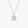 Pandora Talisman Halskette mit Sternanhänger aus Sterlingsilber und Lab-Grown Diamonds, 0,15+ Karat insgesamt, Sterlingsilber