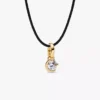 Pandora Talisman Mond-Anhänger aus 14 Karat Gold mit synthetischem Diamanten, 0,25 Karat insgesamt, 14 Karat Gold
