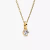 Pandora Talisman Mond-Anhänger aus 14 Karat Gold mit synthetischem Diamanten, 0,25 Karat insgesamt, 14 Karat Gold