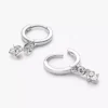Pandora Talisman Ohrringe aus Sterlingsilber mit Lab-Grown Diamonds, „Evil Eye“ und Hamsa-Hand, 0,20 ct insgesamt, Sterlingsilber Pandora Talisman Ohrringe aus Sterlingsilber mit Lab-Grown Diamonds, „Evil Eye“ und Hamsa-Hand, 0,20 ct insgesamt, Sterlingsilber