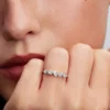Pandora Talisman-Ring aus Sterlingsilber mit Lab-Grown Diamonds, 0,33 Karat insgesamt, Sterlingsilber Pandora Talisman-Ring aus Sterlingsilber mit Lab-Grown Diamonds, 0,33 Karat insgesamt, Sterlingsilber