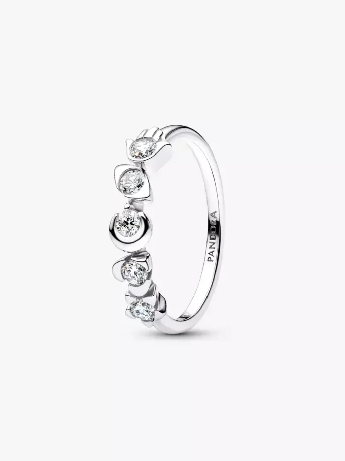 Pandora Talisman-Ring aus Sterlingsilber mit Lab-Grown Diamonds, 0,33 Karat insgesamt, Sterlingsilber Pandora Talisman-Ring aus Sterlingsilber mit Lab-Grown Diamonds, 0,33 Karat insgesamt, Sterlingsilber
