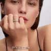 Pandora Talisman-Ring aus Sterlingsilber mit Lab-Grown Diamonds, 0,33 Karat insgesamt, Sterlingsilber Pandora Talisman-Ring aus Sterlingsilber mit Lab-Grown Diamonds, 0,33 Karat insgesamt, Sterlingsilber