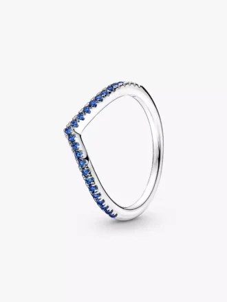 Pandora Timeless funkelnder blauer Ring aus Sterlingsilber