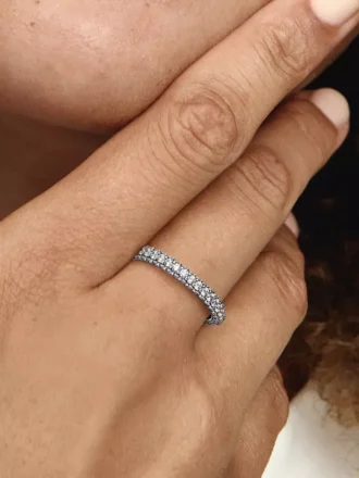 Pandora Timeless Pavé Einreihiger Ring aus Sterlingsilber