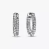 Pandora Timeless Pavé-Ohrringe mit einer Reihe aus Sterlingsilber Pandora Timeless Pavé-Ohrringe mit einer Reihe aus Sterlingsilber