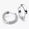 Pandora Timeless Pavé-Ohrringe mit einer Reihe aus Sterlingsilber Pandora Timeless Pavé-Ohrringe mit einer Reihe aus Sterlingsilber