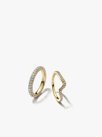 Pandora Timeless Pavé & Sparkling Wave Ring-Set – 2er-Set