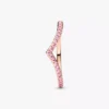 Pandora Timeless Wish Sparkling Pink Ring, 14 Karat Roségold-Beschichtung