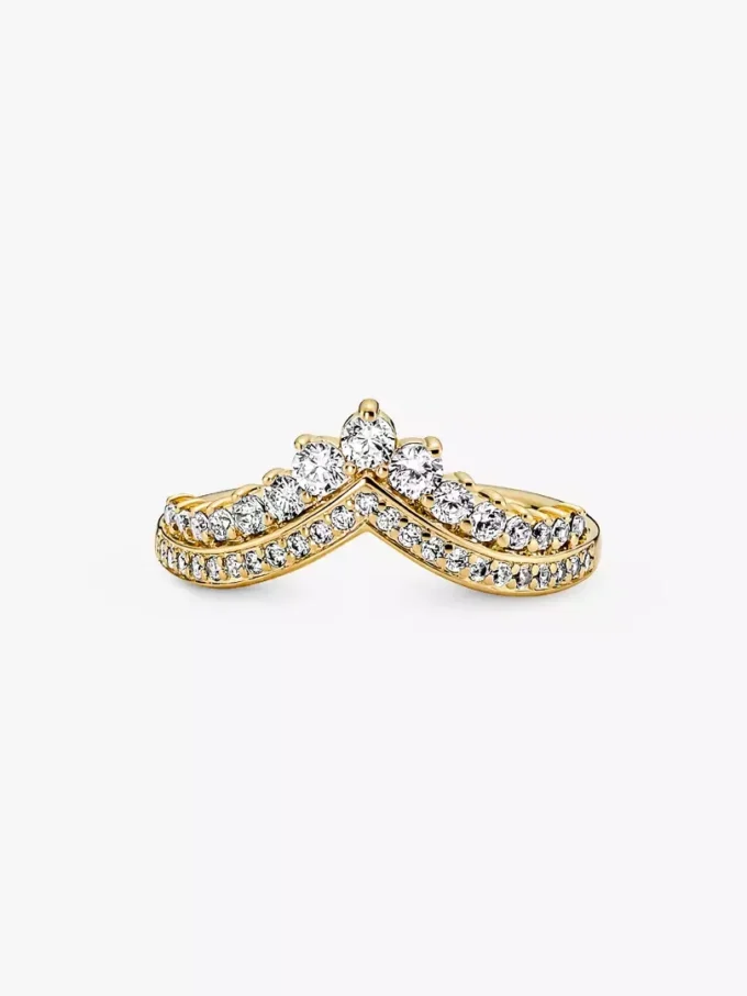 Pandora Timeless Wish Tiara-Ring, 14-karätig vergoldet