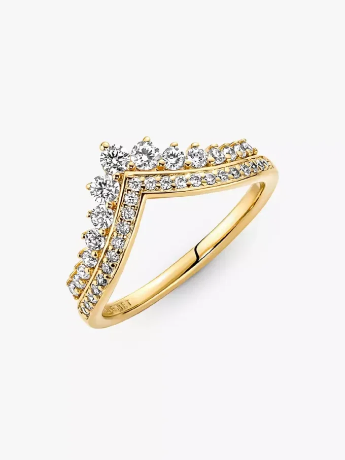 Pandora Timeless Wish Tiara-Ring, 14-karätig vergoldet