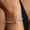 Pavé-Clip Charm aus Sterlingsilber