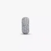 Pavé-Clip Charm aus Sterlingsilber