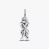 Pavé-Dangle Charm mit Unendlichkeitsknoten aus Sterlingsilber Pavé-Dangle Charm mit Unendlichkeitsknoten aus Sterlingsilber