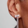 Pavé-Ohrringe mit Schleife aus Sterlingsilber Pavé-Ohrringe mit Schleife aus Sterlingsilber