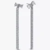 Pavé-Ohrringe mit Schleife aus Sterlingsilber Pavé-Ohrringe mit Schleife aus Sterlingsilber