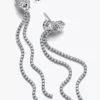 Pavé-Ohrringe mit Schleife aus Sterlingsilber Pavé-Ohrringe mit Schleife aus Sterlingsilber
