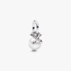 Pearl & Arrows Mini Dangle Charm – Sterlingsilber
