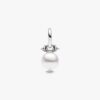 Pearl & Arrows Mini Dangle Charm – Sterlingsilber