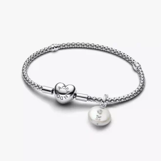 Perlen-Charm-Armband-Set zum Muttertag, 2er-Set Perlen-Charm-Armband-Set zum Muttertag, 2er-Set