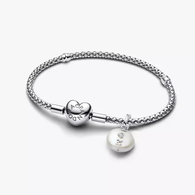 Perlen-Charm-Armband-Set zum Muttertag, 2er-Set Perlen-Charm-Armband-Set zum Muttertag, 2er-Set