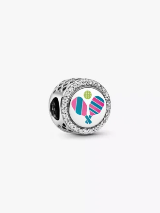 Pickleball-Charm aus Sterlingsilber