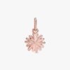 Pink Daisy Flower Dangle Charm – 14 Karat Roségold-Beschichtung Pink Daisy Flower Dangle Charm – 14 Karat Roségold-Beschichtung