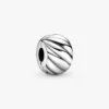 Polierter Clip Charm mit Federmotiv aus Sterlingsilber Polierter Clip Charm mit Federmotiv aus Sterlingsilber