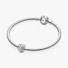Polierter Clip Charm mit Federmotiv aus Sterlingsilber Polierter Clip Charm mit Federmotiv aus Sterlingsilber