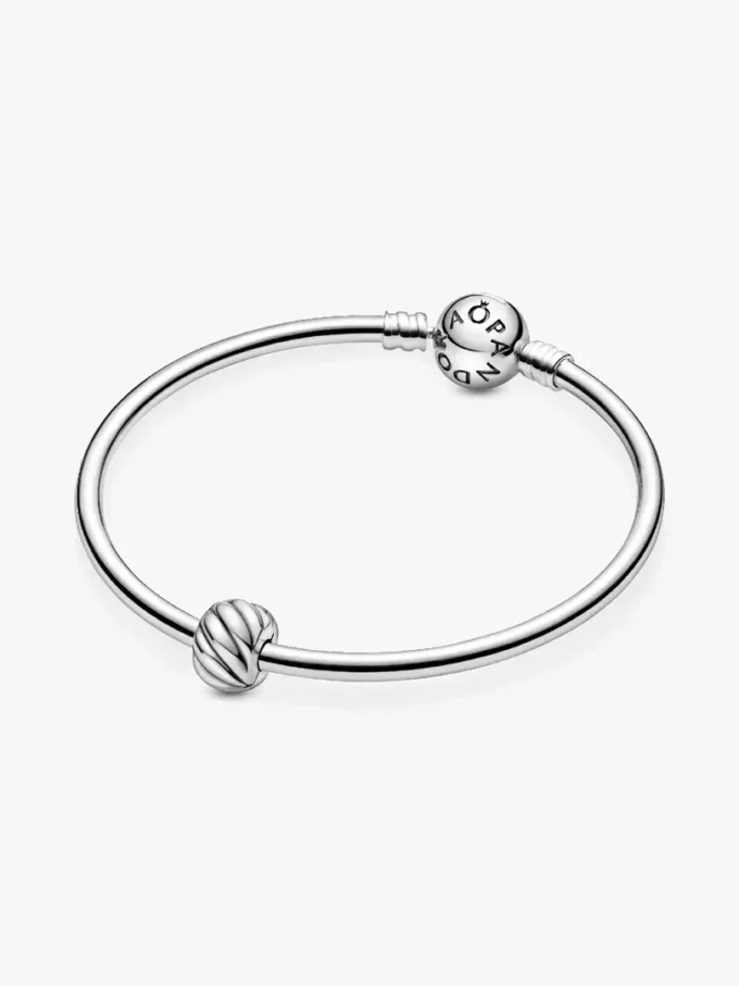 Polierter Clip Charm mit Federmotiv aus Sterlingsilber Polierter Clip Charm mit Federmotiv aus Sterlingsilber