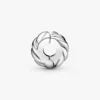 Polierter Clip Charm mit Federmotiv aus Sterlingsilber Polierter Clip Charm mit Federmotiv aus Sterlingsilber