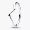 Polierter Wellenring aus Sterlingsilber Polierter Wellenring aus Sterlingsilber