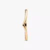 Polierter Wishbone Ring, 14-karätig vergoldet Polierter Wishbone Ring, 14-karätig vergoldet