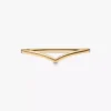 Polierter Wishbone Ring, 14-karätig vergoldet Polierter Wishbone Ring, 14-karätig vergoldet