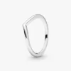 Polierter Wishbone Ring aus Sterlingsilber Polierter Wishbone Ring aus Sterlingsilber