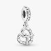 Pretzel Dangle Charm – Sterlingsilber