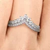 Princess Wishbone Ring aus Sterlingsilber Princess Wishbone Ring aus Sterlingsilber